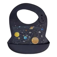 Waterproof Silicone Bib with food catcher Space