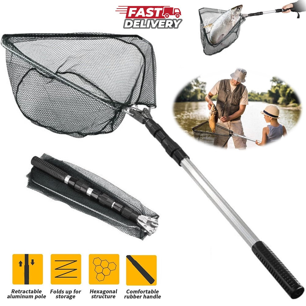 Fishing Equipment Telescopic Fishing Net Pole Telescopic Fishing