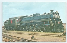 Postcard Canadian National Locomotive 6060 Montreal Qeubec Canada 1973