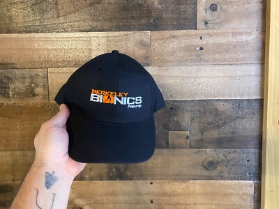 Berkeley Bionics Hat Adult Mens Dad Cap Power Up Black Orange Gray One Size
