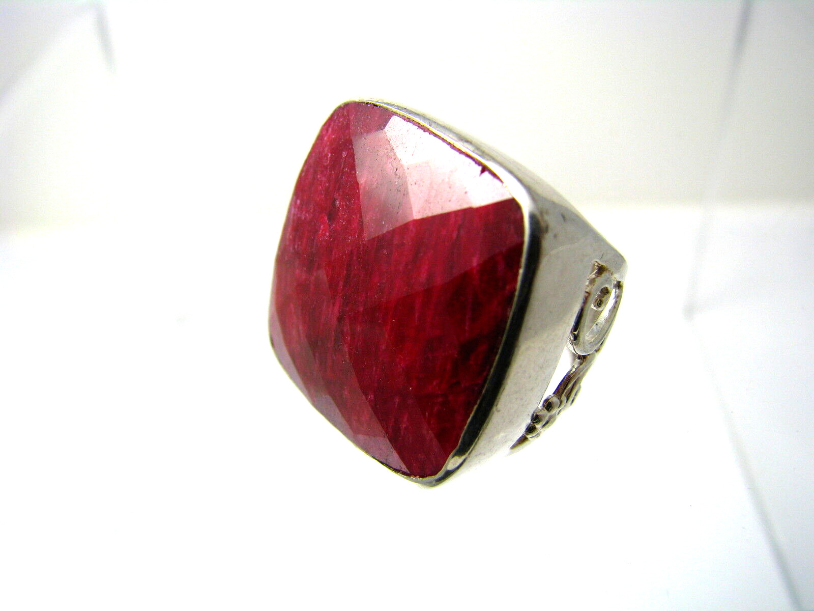 STERLING SILVER RUBY RING INDIAN RUBY GEMSTONE by… - image 6