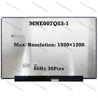 MNE007QS3-1 14.0 inch 60Hz 45% NTSC IPS LCD Screen Display Panel WUXGA 30 Pins