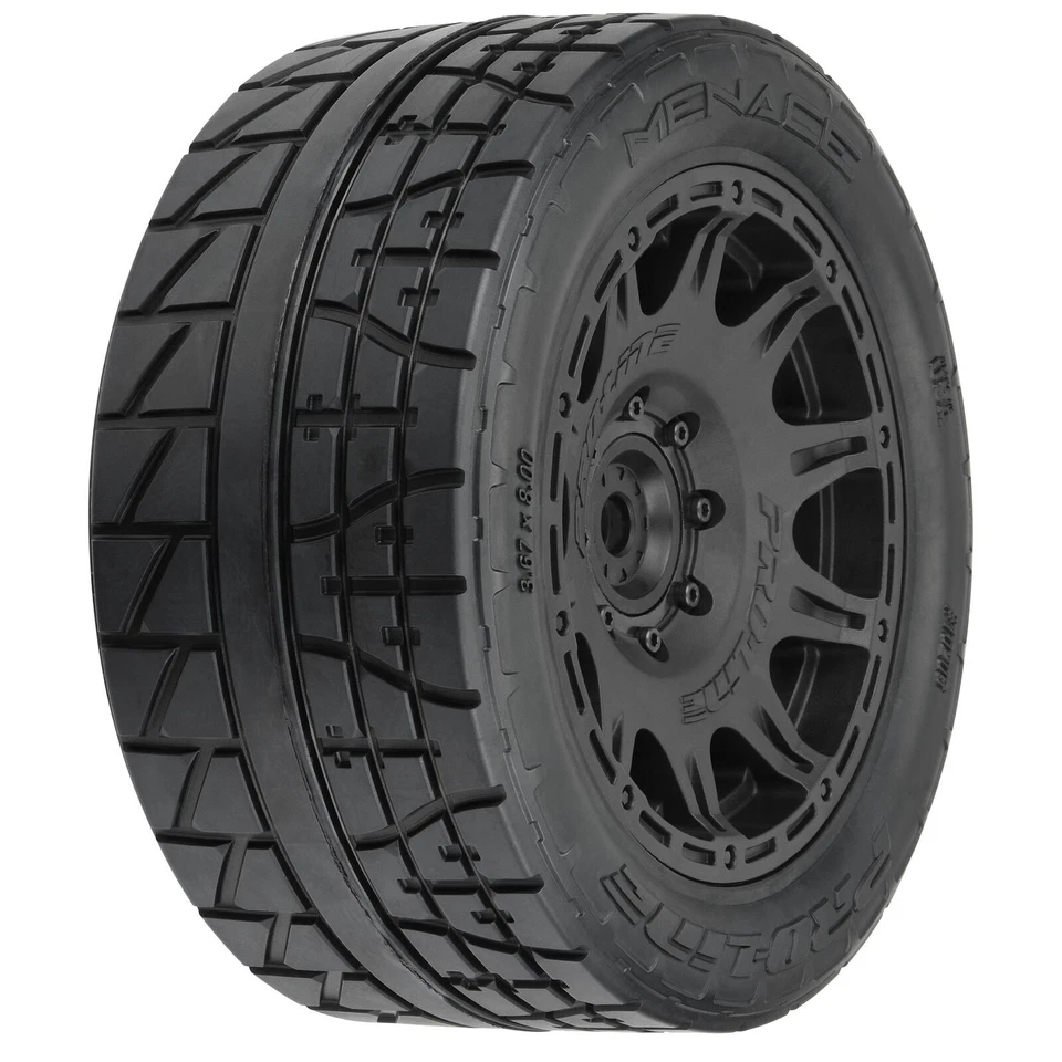 Pro-Line PRO1020511 1/6 Menace HP Belted F/R Tires w/ Black Raid 24mm Wheels (4) - Image 2 of 4
