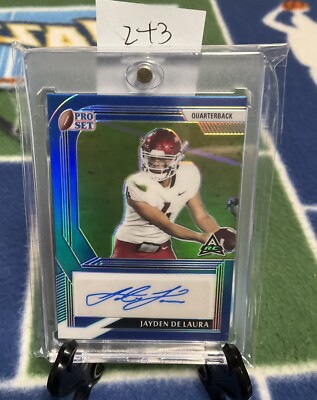 Jayden De Laura 2022 Leaf Pro Set Prismatic Blue w/case #16/35
