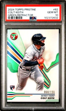 2024 Topps Pristine Colt Keith #62 Green Refractor RC /150 PSA 10 Gem Mint