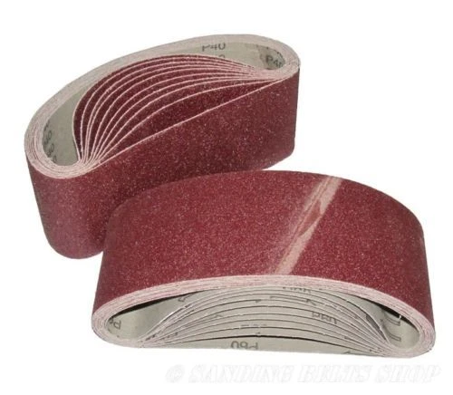 EETOOLS 10 x (5 x 80 + 5 x 120) Grit Cloth Sanding Belts 60mm x 400mm. Quality Belts.