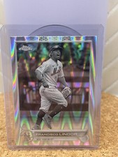 2022 Topps Chrome Sonic #166 FRANCISCO LINDOR **Black & White RayWave Parallel**