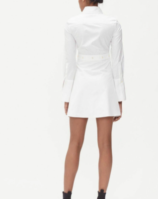 ellery shirt dress Ellery White Poplin Long Sleeve Double Helix Shirt Dress