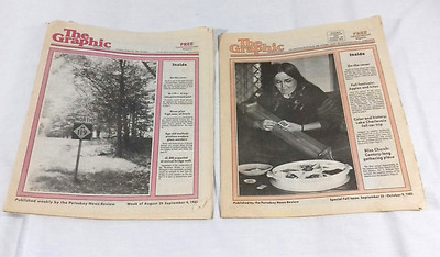 #ad Lot of 2 1980#x27;s The Graphic Magazine Emmet County Petoskey MI M119 Native Bridge $9.20