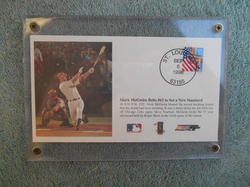 MARK MCGWIRE Belts #62 to Set a New Standard. Envelope September 8 1998 - Picture 4 of 14