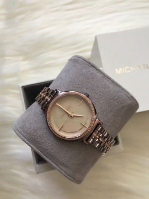 Michael Kors Rose Gold-tone Women’s Watch MK-3737 Michael Kors Cinthia Quartz Diamonds Accent MK3737 Women main image 3