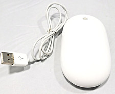 Vintage Apple Mighty Mouse A1152 Wired USB White Scroll Ball