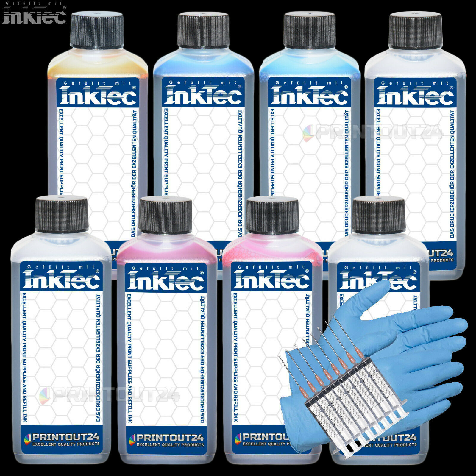 2L Inktec® Ink For Canon Pixma Pro 100 100S CLI42 BK Y M C PC PM GY LGY