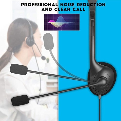 Microphone Single-Sided Computer Headphone Lightweight Call Center Headset - Picture 7 of 8