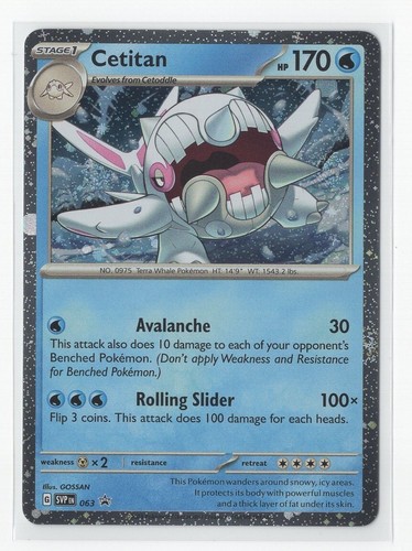 Pokemon Scarlet & Violet Black Star Promo - Cetitan SVP 063