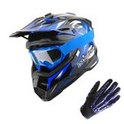 Casque de motocross adulte 1Storm DOT MX BMX vélo HF801 course + gants MX + lunettes MX