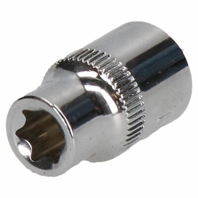 E10 Female Torx Socket Star Bit 3/8 Drive Standard External Chrome Vanadium E10 Female Torx Socket Star Bit 3/8 Drive Standard External Chrome Vanadium