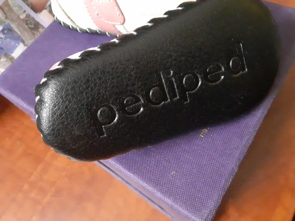 Pediped оригиналы Kaylie белый розовый Snea детской кроватки туфли размер (0-6 месяцев) новый  - Изображение 4 из 4
