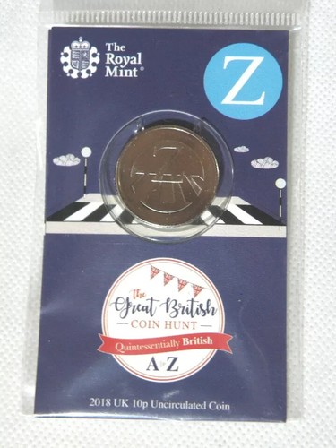 2018 10p ALPHABET COINS A-Z Royal Mint CARDED SEALED - CHOOSE YOUR COINS + ALBUM - Picture 45 of 53