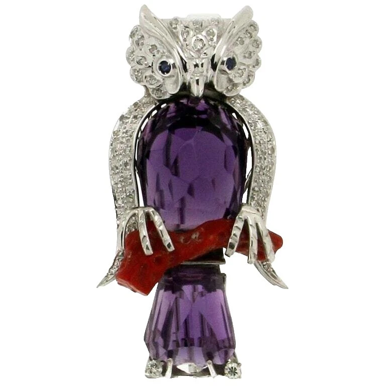 Animales e insectos Amatista Prendedores y broches de Moda