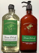 Bath  Body Works Aromatherapy Stress Relief EUCALYPTUS  SPEARMINT Wash Lotion