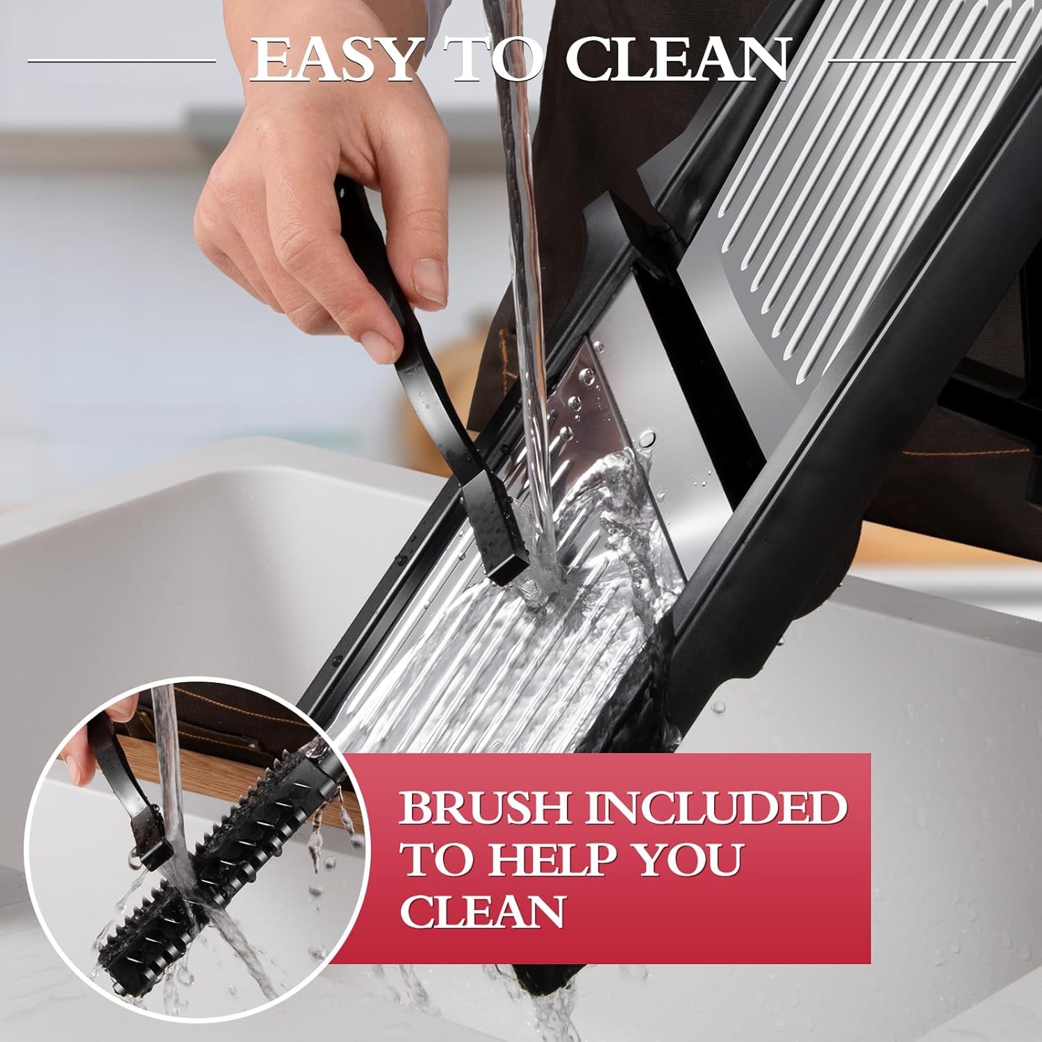 Adjustable Mandoline Food Slicer for Kitchen, Onion Potato Vegetable Cutter Set