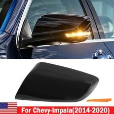 For 2014-2020 Chevy Impala Black Triple Mirror Covers Clip On Replacement Left