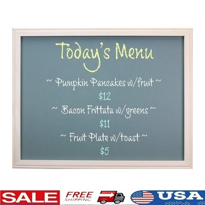 Large Chalkboard Writing Surface Wall Mount Office Classroom Cafe Home Use