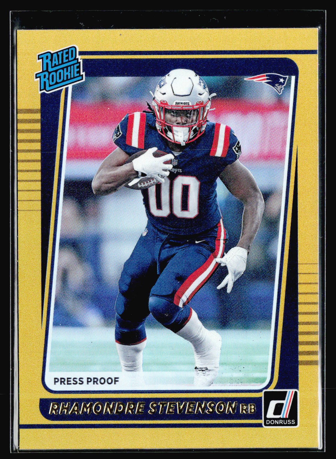 Rhamondre Stevenson 2021 Donruss #286 Press Proof Premium