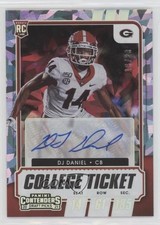 2021 Contenders Draft Picks College Cracked Ice Ticket 19/23 DJ Daniel Auto 9r9