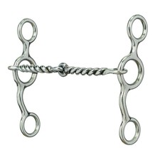Weaver Leather All Purpose Twisted Wire Snaffle Bit - 5  Mouthpiece, Stainless