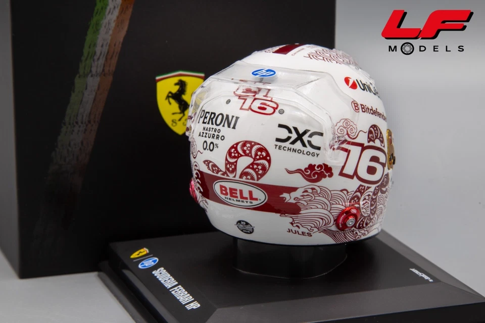 1:5 Casco / Helmet China GP 2025 C. Leclerc - Looksmart - Immagine 2 di 3