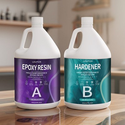 Fast Cure 1:1 -  Clear Epoxy Resin - 16oz/32oz/64oz/1 Gallon/2 Gallons Kit