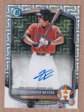 2025 Bowman Chrome Xavier Neyens Autograph Auto Mojo Astros #BMA-XN