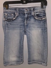 Read Girls Miss Me Bermuda Shorts Size 16 Jean Denim Bottoms