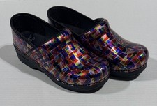DANSKO Professional Color Block - Leather Clogs in Fashion Colors - Size EU 39