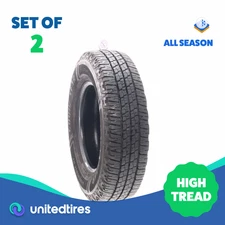 Set of (2) Used LT 225/75R16 Goodyear Wrangler Workhorse HT 115/112R - 12.5/32