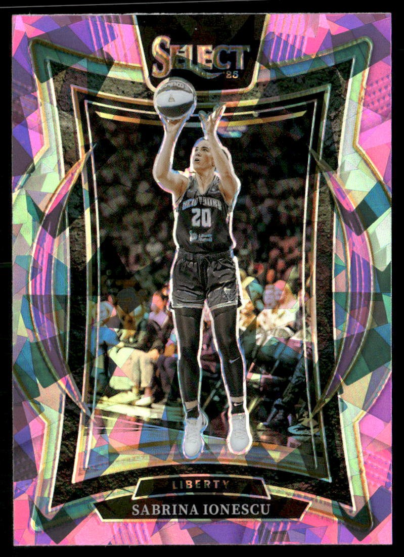 2025 Panini Select WNBA #98 Sabrina Ionescu Pink Ice Prizms