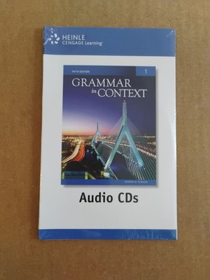 Grammar in Context 1 , 5th Edition Sandra Elvaum Judi Peman , Book On Audio CD 
