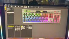 Corsair K100 RGB Gaming-Tastatur, verkabelt, RGB-Beleuchtung, Schwarz