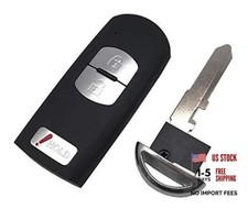 Replacement Key Fob Case Shell Fit for Mazda 3 CX-3 CX-5 WAZSKE13D01 662F