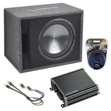 Fits Honda CR-V 97-18 Harmony Single 12" Loaded Sub Box Enclosure & CXA400.1 Amp