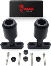 Motorcycle Frame Sliders, Falling Crash Protector Guards No Cut Kits Black
