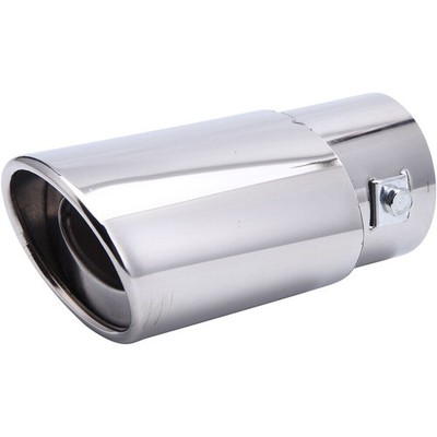 Car Muffler Tip Exhaust Pipe, Stainless Steel Chrome Effect, Fit 1.5 - 2.1 inch