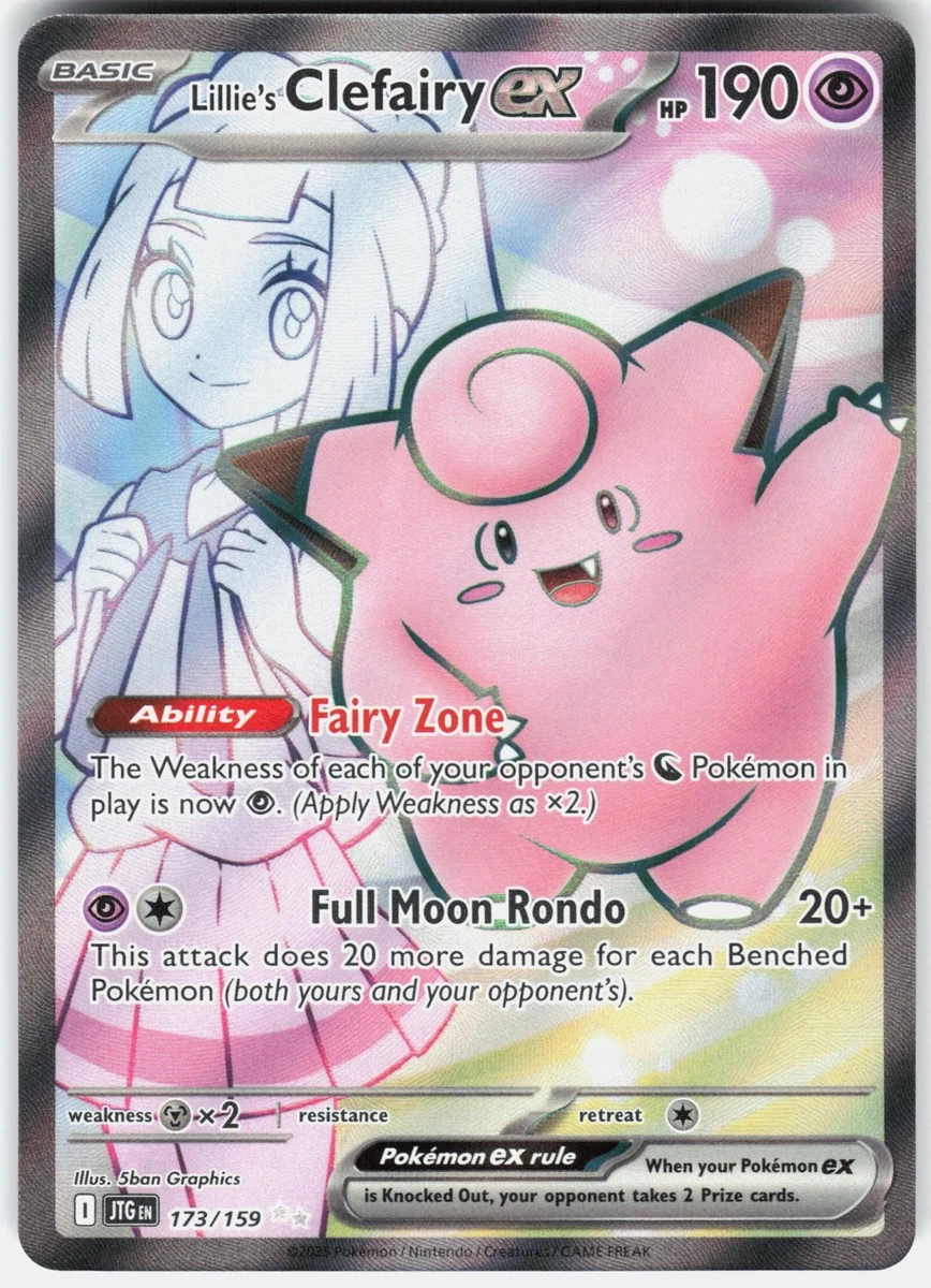 Lillie's Clefairy Ex 173/159 Sv09: Journey Together for sale | eBay