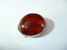 Ж Amber Obi clasp SPM engraved Ж Amber