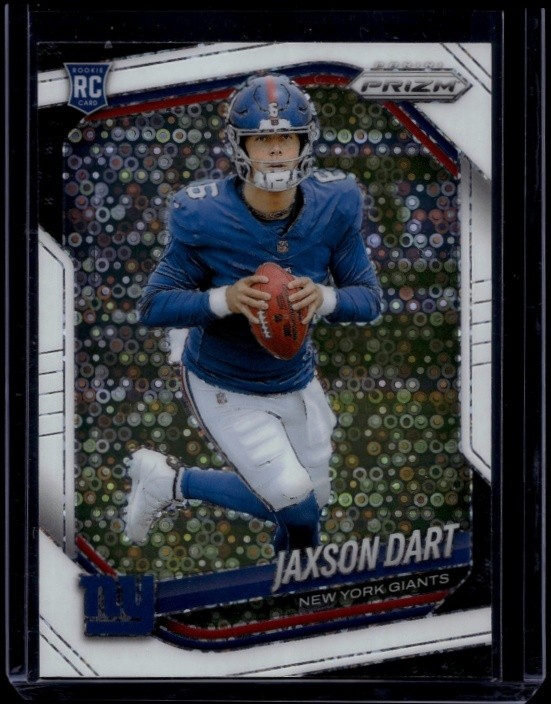 2025 Panini Prizm Football Jaxson Dart #332 RC Rookie White Disco