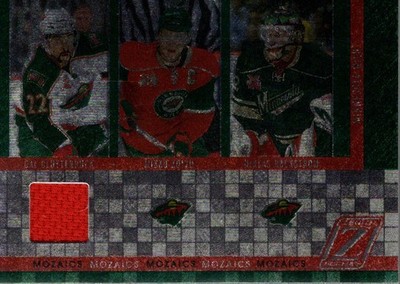 2010-11 Zenith Mozaics Mat 11 Cal Clutterbuck N Backstrom M Koivu Jersey HKY