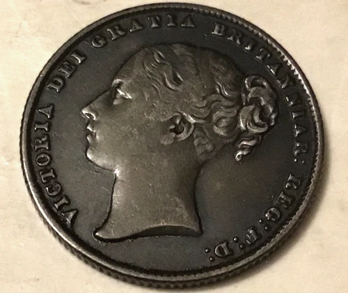 Photo of a 1862 Victoria Shilling from an eBay listing that sold on Jul 9, 2026