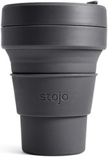 STOJO On-The-Go Collapsible Coffee Cup - 12oz / 355ml - Reusable & Foldable Sil